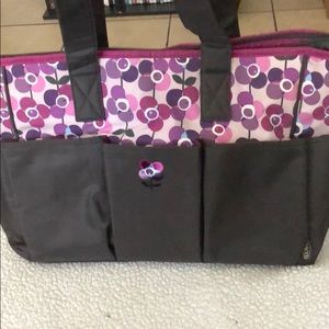 Graco purple,pink grey diaper bag